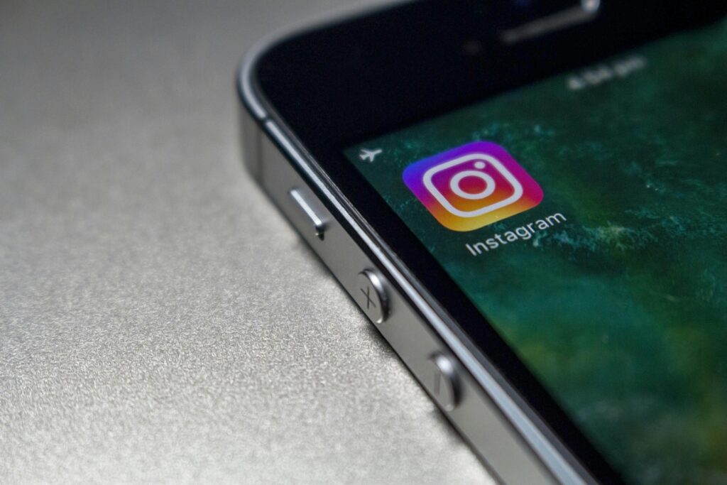 pexels-pixabay-248533 Phone with Instagram App. Photo by Pixabay